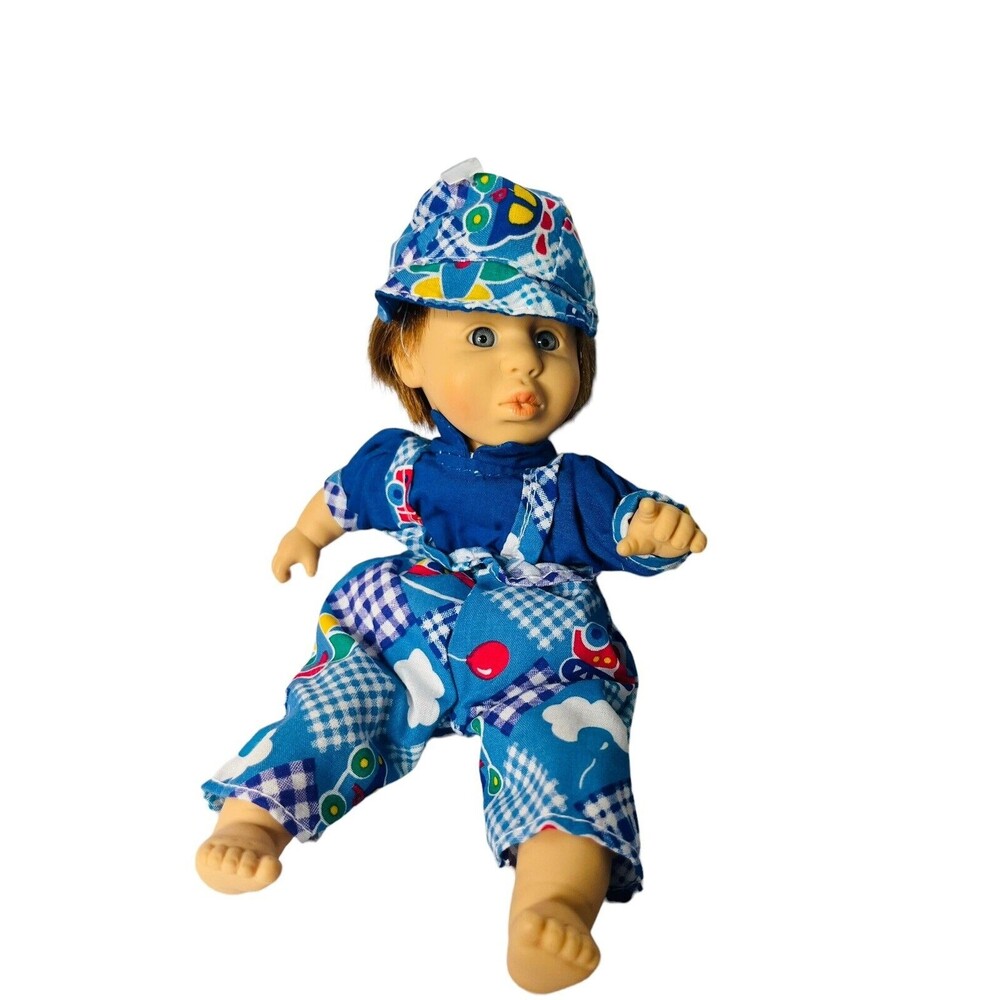 Gi-Go Toys My Pals Bean Bag Kids Vinyl Baby Doll 8” Dress Smooch lips cute